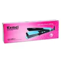 KM-2209 Brand 110-240V kemei hair straightener professional 2 in 1 ionic straightening iron & curler styling tool curling irons. 