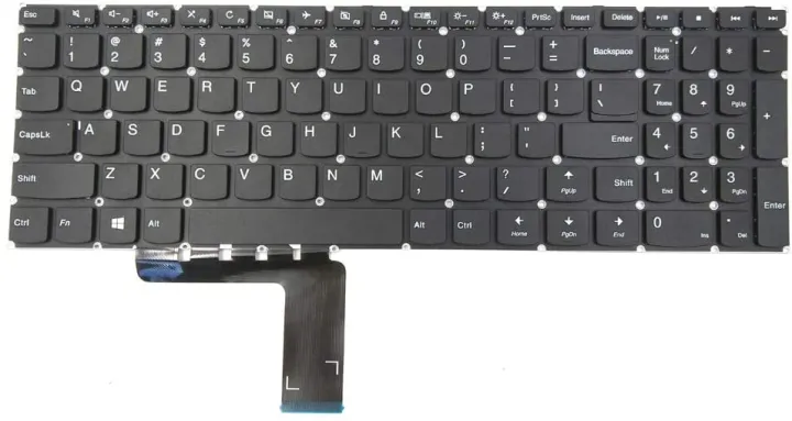 Keyboard%20For%20Lenovo%20IdeaPad%20310-15ABR%20310-15IAP%20310-15ISK%20310-15IKB%20Laptop,%20Black%20without%20Frame%20-%20Image%202