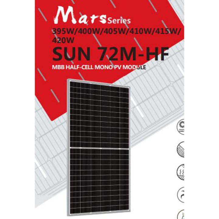 Mono Solar panel 24V 410W 20.43% Efficiency China land 2Mega Watt Installed in Bangladesh