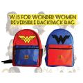Reversible Wonder Woman Backpack Bag. 