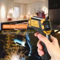 KOGEEK -50~390°C 12:1 Mini Portable Handheld Digital Non-contact IR Infrared Ther-mo-meter Temperature Tester Pyrometer Industrial Infrared Ther-mo-meter Color LCD Display Centigrade Fahrenheit (NOT for Humans). 