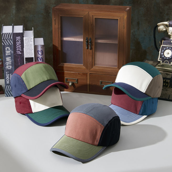 %5B%20New%20%5D%20Summer%20Cool%20Retro%20Cotton%20Color-Matching%20Baseball%20Cap%20Women's%20Outdoor%20Sports%20Hat%20Men's%20Simple%20Fashion%20Peaked%20Cap%20-%20Image%202