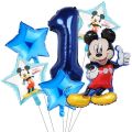 1set Mickey Minnie Balloons Baby Shower Birthday Party Decorations 32inch Number Cartoon Mickey Mouse Balloon Kids Toys Globos. 