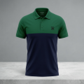 Budget-Friendly Men's Polo T-Shirt | Green & Black Color | 160 - 170 GSM Cotton | Soft & Breathable | Lightweight | Short Sleeve | Regular Fit. 