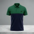 Budget-Friendly Men's Polo T-Shirt | Green & Black Color | 160 - 170 GSM Cotton | Soft & Breathable | Lightweight | Short Sleeve | Regular Fit. 