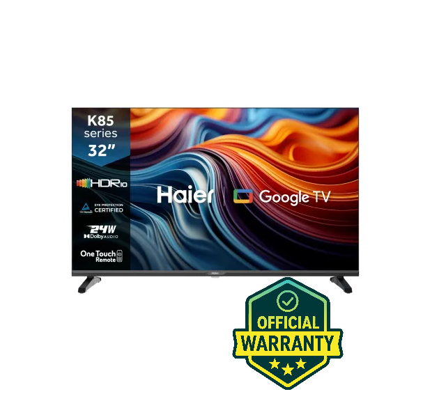 Haier 32″ Bezel Less Google TV (H32K85GX) with Free Delivery