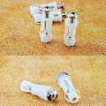 2Pcs Top Fix Toilet Cover Seat Screws Well Nut Pan Fixing WC Blind Hole Fitting Kit for Universal Toilet Seat Hinges. 