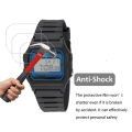 3Pcs HD Nano Anti-shock Film For Casio F-105W A168/F105W A-168W Screen Protector Anti-Scratch PET Film Easy To Install Not Glass. 