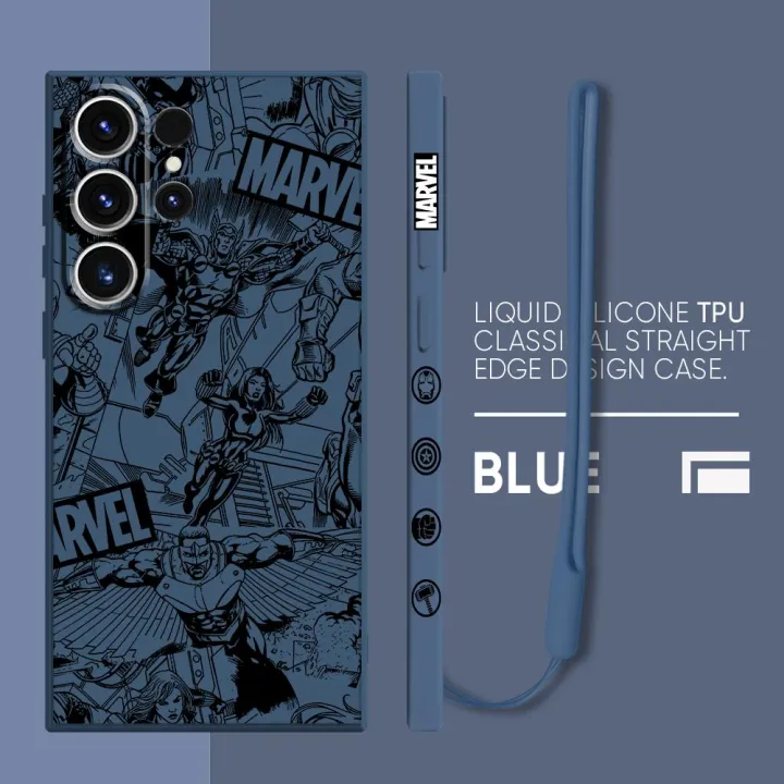 Marvel%20Logo%20Avengers%20Phone%20Case%20for%20Samsung%20Galaxy%20S24%20Ultra%20S20%20FE%20S22%20Plus%20S23%20Ultra%205G%20S21%20Luxury%20Square%20Liquid%20Cover%20-%20Image%207
