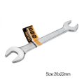 TOLSEN 20 X 22mm Double Open End Spanner Wrench Cr-V Chrome plated, stain finish Model: 15058.