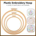 5/6/8Inch Embroidery Cross Stitch Hoop Frame Ring Plastic Hoop Round Needlecraft Sewing Tools.