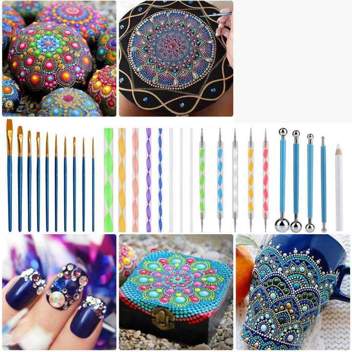 Harmony%2045%20PCS%20Mandala%20Dotting%20Tools%20Set,%20Stencil%20Painting%20Arts%20Supplies%20Tools%20Kits%20Including%20Stencil%20Templates,%20Mini%20Easel%20-%20Image%208