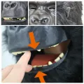 Can Open Mouth Animal Head Mask Funny Wolf Dog Tiger Gorilla Head Costume Costume Party Halloween Props Horror Cosplay Anime New. 