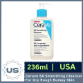 Cerave SA Smoothing Cleanser For Dry Rough Bumpy Skin I 236ml I USA. 
