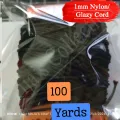 1mm Black Nylon Cord Satin String / Glazy Cord for Craft, Chinese Knotting, Necklaces, Bracelet Jewelry Making. 