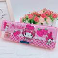 Cartoon Sanrio Pencil Case Double-Sided Pencil Box Pupils' Stationery Storage Box Math Formula Children Cute Gift.