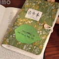 50 Sheets/Pad Creative Green Leaf Shaped Sticky Notepad Photo Wall Refrigerator Decoration Sticker.