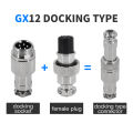 GX12 Aviation Connector 2P 3P 4P 5P 6P 7P Fixed Terminal Block Mobile Docking Type Electric Wire Cable Connector Female Male. 