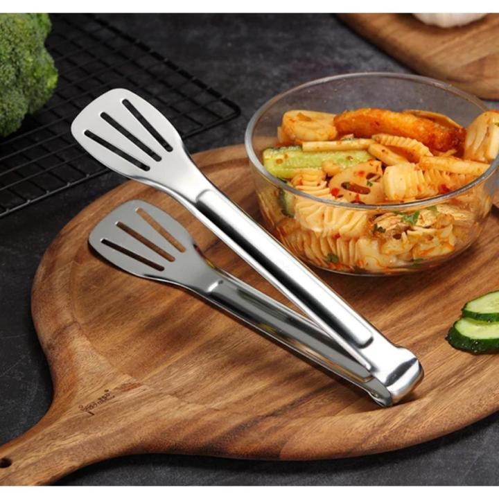 3%20PC%20Kitchen%20Food%20Stainless%20Steel%20Tool%20Heat%20Bread%20Salad%20BBQ%20Cooking%20Serving%20Utensil%20Bead%20Clip%20Clamp%20Meat%20Barbecue%20Tools%20Buffet%20-%20Image%202
