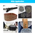 100Sets 5-10mm Metal Double Cap Rivets Stud Rivet Button Round Nail Spike For Leathercraft Repair Shoes Bag Belt Clothing Garment Accessories With Tools. 