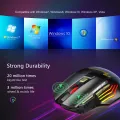 Laptop mouse, suitable for light RGB mute mark computer ergonomic rechargeable wireless mouse Bluetooth game mouse Cheng Xue Maoz with back. 