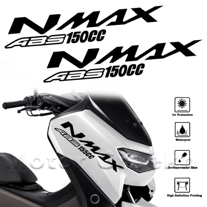 2Pcs Reflective Motorcycle Sticker Scooter NMAX155 Logo Side Strip Fairing Decals For YAMAHA NMAX 155 Nmax160 Nmax150 Nmax125