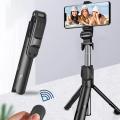 XT-02 oldable Mini 3 in 1 Wireless Selfie Stick F Tripod BT4.0 Extendable Monopod with Remote Control for IOS for Android.
