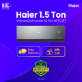 Haier 1.5 Ton UltimateCool Inverter AC (HSU-18UltimateCool:(INV)(UV)(Wifi)(QF))🚚 Free Delivery  💳 0% EMI Available,Official Warranty by Haier with Free Delivery. 