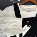 【High Quality】【Youthful-looking two-piece set】Cotton Suspender Pants Women's Suit Small Spring and Summer Loose Jumpsuit.