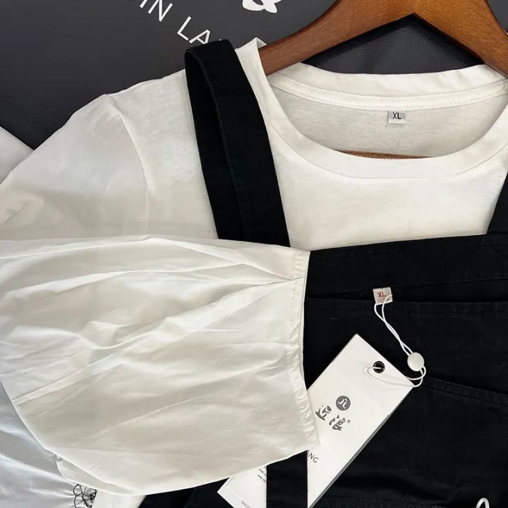 %E3%80%90High%20Quality%E3%80%91%E3%80%90Youthful-looking%20two-piece%20set%E3%80%91Cotton%20Suspender%20Pants%20Women's%20Suit%20Small%20Spring%20and%20Summer%20Loose%20Jumpsuit%20-%20Image%207