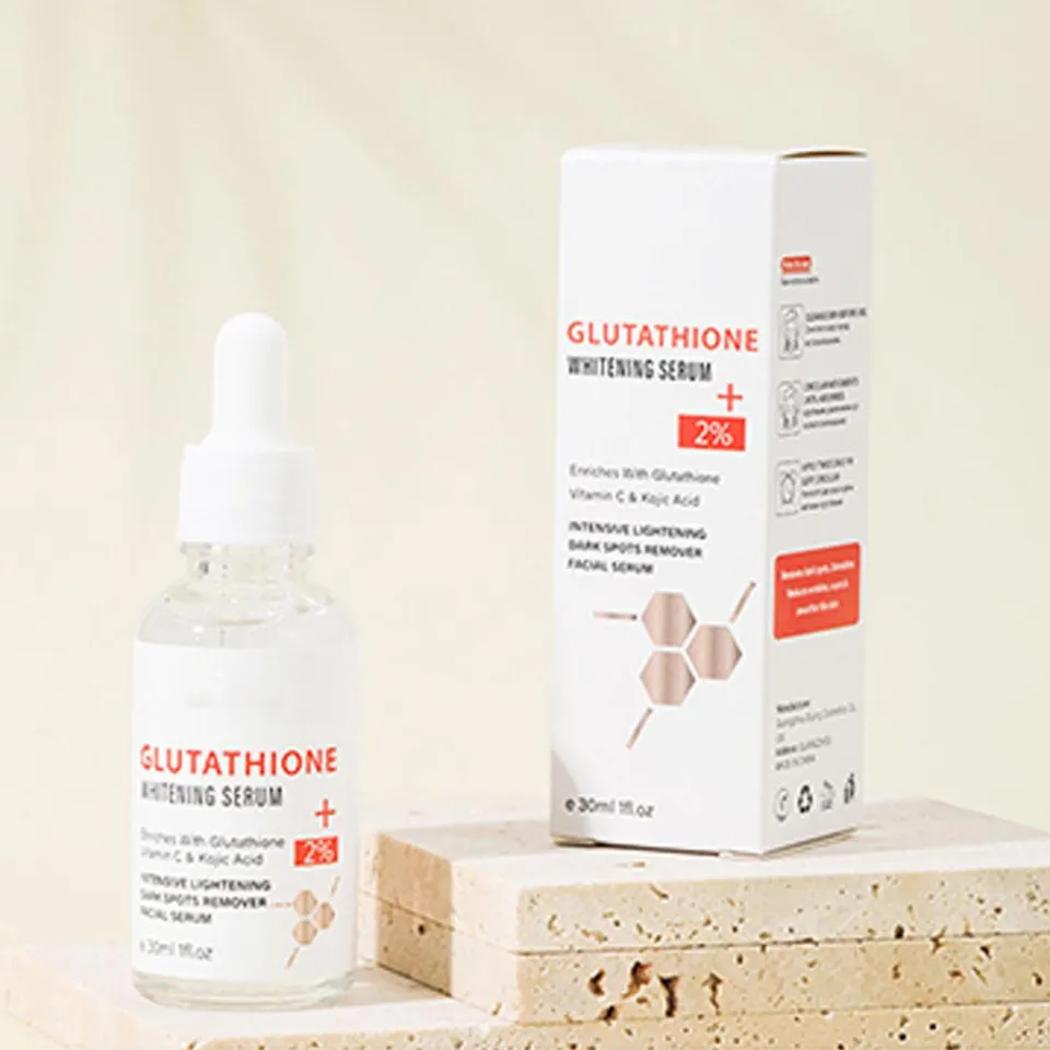Glutathione Serum Remove Melasma Dark Spot Dilute Face Whitening Serum with  Vitamin C Kojic Acid Moisturizing Essence
