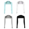 Women Summer Anti-UV Cooling Shawl Arm Sleeves Golfing Riding Outdoor Ice Silk Sun Protector Gloves Wrap Bolero Shrug. 