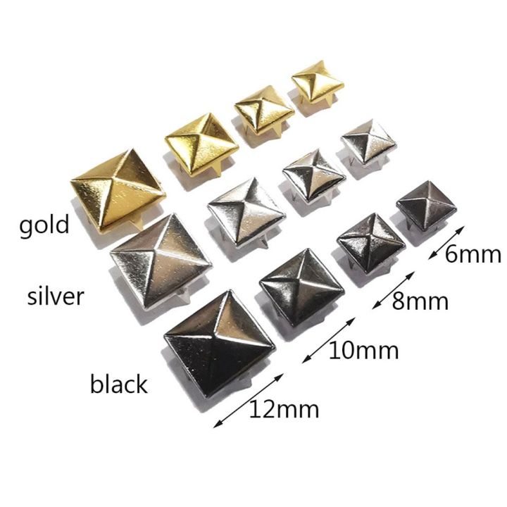 4%20Claws%20Fashion%20for%20Hat,Bag,Clothes%20Pyramid%20Shape%20Metal%20Spikes%20Spots%20Nailhead%20Releasable%20Sewing%20Decor%20Garment%20Supplies%20Square%20Rivets%20DIY%20Studs%20-%20Image%202