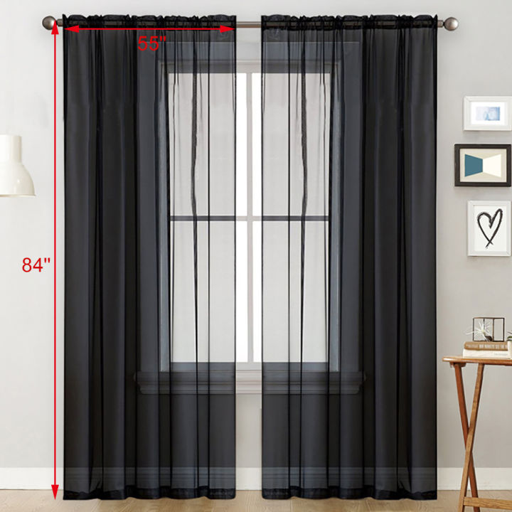 Migeet%20Sheer%20Curtains%20Living%20Room%20Rod%20Pocket%20Window%20Curtain%20Panels%20Bedroom%20Semi%20Sheer%20Voile%20Curtains%20White%20(55''Wx84''L,2%20Panels)%20-%20Image%205