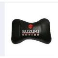 Bike Pillow. PVC leather soft foam back side protect. pillow for motorcycle suzukey, Black.