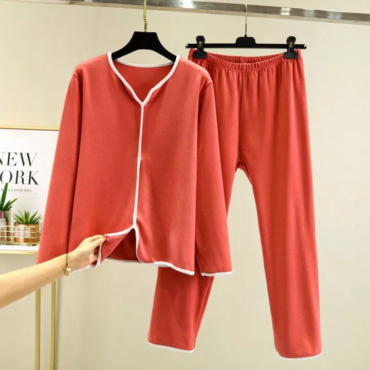 New%20Double-Sided%20Dralon%20Fleece-Lined%20Loungewear%20Pullover%20Thin%20Velvet%20Pajamas%20Suit%20Women's%20Winter%20Large%20Size%20Long%20Sleeve%20T%20Shirt%20Pajama%20Pants%20-%20Image%206