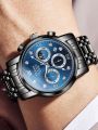 OLE_VS 2889 Watches for Men Diamond Business Dress Analog Quartz Stainless Steel Date Luxury Casual Fashion Wrist Watch.