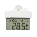 Transparent Thermometer Hydrometer LCD Digital Window Adhesive Cup Suction Measures Hygrometer Tape L2S2. 