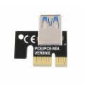 New PCI-E pcie Riser 009 Express 1X 4x 8x 16x Extender PCI E USB Riser 009S Dual 6Pin Adapter Card SATA 15pin for BTC Miner. 