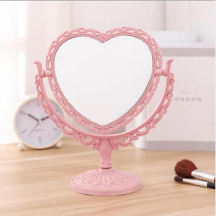 Desktop%20Makeup%20Mirror%20Heart%20Shape%20Makeup%20Vanity%20Portable%20Double-side%20Vanity%20Mirror%20Hand%20Mirror%20Cosmetic%20Compact%20Mirror%20for%20Women%20-%20Image%205