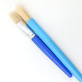Children's graffiti pig bristle oil paintbrush set of 10 pieces set of color round flat head peak head plastic rod brush.