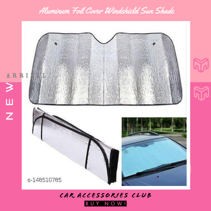 Aluminum Foil Cover Windshield Sun Shade Anti-UV Car Window Sun Visor Shield