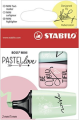 Pack of 3 Stabilo Boss Mini Pastel Love Highlighters Mint Blush Turquoise Colors. 