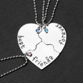 New Best Friend 4 Piece Set Men And Women Necklace Necklace Female Love Friendship Pendant Fashion Gift Necklace. 