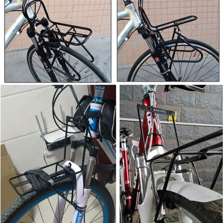 ZOROOM%20Bicycle%20Front%20Rack,%20Aluminum%20Alloy%20Luggage%20Touring%20Carrier%20Racks%2015KG%20Capacity%20Mountain%20Road%20Bike%20Pannier%20Rack%20-%20Image%202