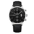 CUENA Mens Watches Fashion Business Quartz Watch Men Leather Waterproof Clock Date Multi-Function Sport Watch. 
