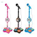 Music Sing Microphone Toy with Flashing Stage Lights Kids Microphone and Stand Girls Age 3+. 