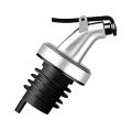 1 pcs Oil Bottle Cap Dispenser Nozzle Stopper Pourer Leak-Proof Oil Bottle Suitable for bottles with a inner diameter of 14-18mm (Black and Silver). 