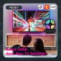 MOES Wifi Smart Ambient Lighting TV Backlight HDMI 2.0 Device Sync Box Led Strip Lights Kit Alexa Voice Google Assistant Control.