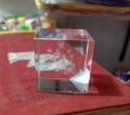 Paper Weight Crystal square Shape small size-1pcs. 